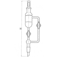 Воронка с противодавлением 50-14/23-14/23 тефлоновый кран