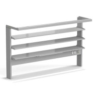 Стеллаж технологический пристенный ЭКРОС с тремя полками и светильником на 1800