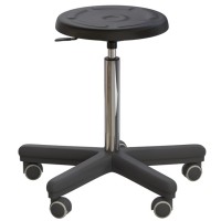 Табурет офисный на роликах (410-540 мм) (полиуретан)
