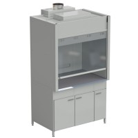 Шкаф вытяжной без подвода воды с ВЗБ светильником 1200х900х2145 мм, раб. поверхность - МОНОЛИТНЫЙ КЕРАМОГРАНИТ