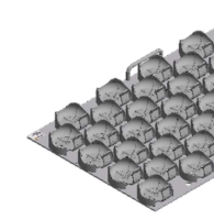 Платформа, тип N, 480×420 мм, с пластиковыми зажимами 14х500 мл, для колб Эрленмейера, Infors