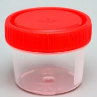 Контейнер одноразовый медицинский полимерный КО0НПП-30 с красной крышкой , низкий, н/ст, ПЕРИНТ