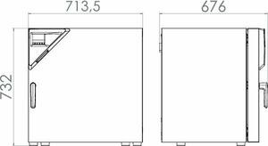 Сухожаровой шкаф 114 л, до +300 °С, естественная вентиляция, ED 115 Standart, Binder