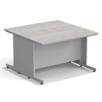 Стол островной ЭКРОС 1500х1500х900 мм, раб. поверхность - КЕРАМИКА с ПВХ кромкой