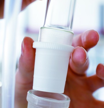 Уплотнительная вставка Bohlender с зажимным кольцом, NS 29/32, PTFE