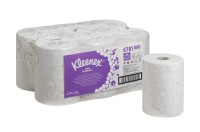 Полотенца бумажные 100 х 0,198 м, Kleenex Ultra Slimroll, рулонные, белые, двухслойные, 6 рулонов х 100 м, Kimberly-Clark