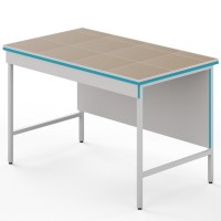 Открытый стол для работы сидя со столешницей из керамогранитной плитки СЛН НВК 1200 КГ