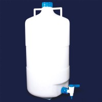 Бутыль ISOLAB 20 л, с винтовой крышкой, ручками и краном, PP