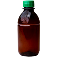 Бутылка круглая ЭКРОС 270 мл коричневая с крышкой