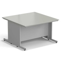 Стол островной ЭКРОС 1500х1500х900 мм, раб. поверхность - ЛАМИНАТ СЕРЫЙ