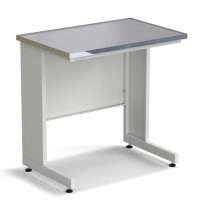 Стол пристенный ЭКРОС 900х600х900 мм, раб. поверхность - МОНОЛИТНЫЙ КЕРАМОГРАНИТ с НС бортиком