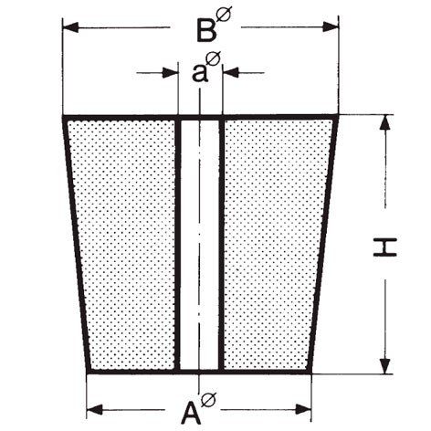Пробка резиновая Deutsch & Neumann, размеры 47/55/40 мм, красно-коричневая