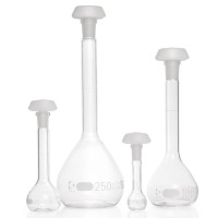 Колба мерная DURAN 10 мл, класс B, светлое стекло, NS10/19, с пробкой (PE)