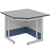 Стол угловой к низкому пристенному столу ЛАБ-PRO СУ 110/80.110/80.75 LA