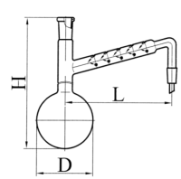 Колба 500 мл с дефлегматором ГФ6.451.369