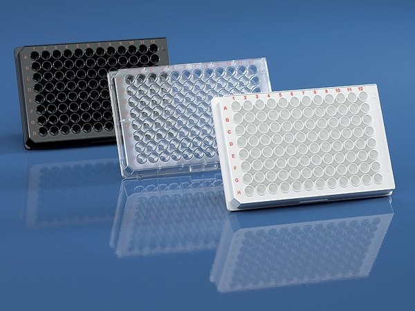 Микропланшет Brand cellGrade plus, 96-луночный, PS, стерильный, белый, F-дно, 350 мкл