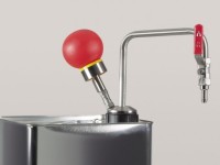 Насос ручной для бочек Bürkle из нержавеющей стали с жесткой сливной трубкой, глубина погружения 60 см