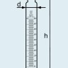 Цилиндр мерный DURAN Group 2000 мл, NS45/40, с пробкой, стекло