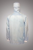 Куртка для чистых помещений, с капюшоном, на короткой молнии, с маской, ЛТО