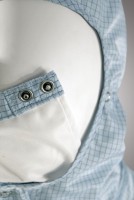 Куртка для чистых помещений, с капюшоном, на короткой молнии, с маской, ЛТО