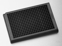 Планшет для хранения, 384 лунки, круглое дно, чёрная рамка, 25 шт./уп., 100 шт./кор., Corning