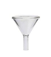 Воронка Kimble для порошков, диаметр 100 мм, длина сливной трубки 35 мм, диаметр сливной трубки 15 мм, стекло