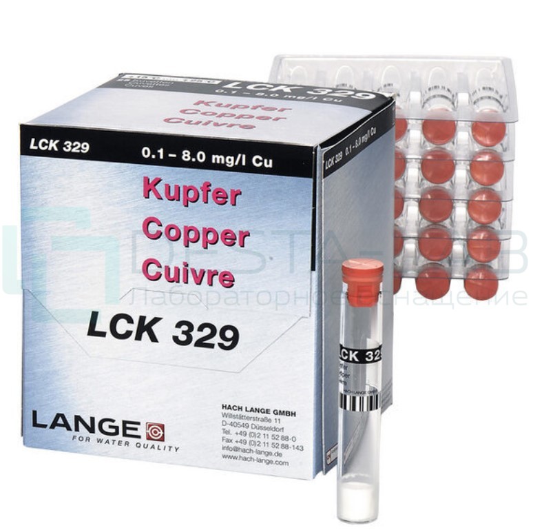 Кюветный тест Hach LCK 329 на Медь (Cu), 25 тестов