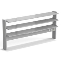 Стеллаж технологический пристенный ЭКРОС с тремя полками на 1800