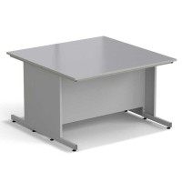 Стол островной ЭКРОС 1500х1500х900 мм, раб. поверхность - МОНОЛИТНЫЙ КЕРАМОГРАНИТ с ПВХ кромкой