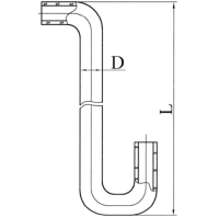 Трубка присоединительная к сорбционным трубкам ГФ 7.352.631