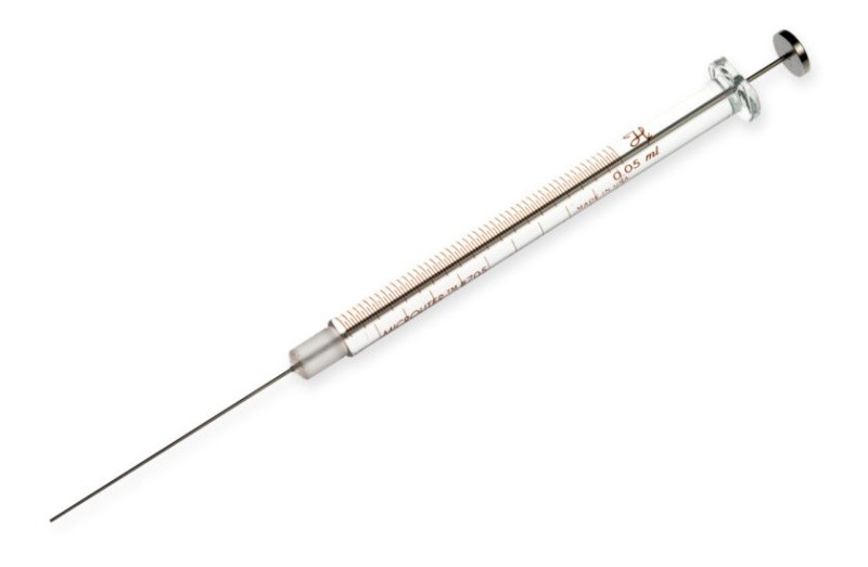 Шприц микролитровый Hamilton 50 мкл, 705 N, Cemented Needle, 22s gauge, 2 in., point style 3