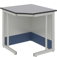 Стол угловой к высокому лабораторному столу ЛАБ-PRO СУ 90/65.90/65.90 LA