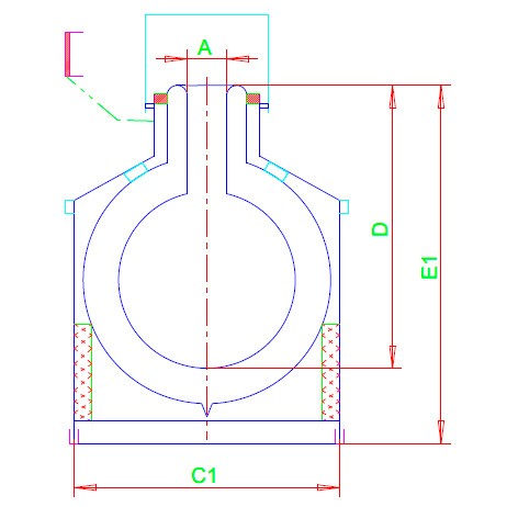 Сосуд Дьюара сферический KGW-Isotherm 21AL объем 1 л