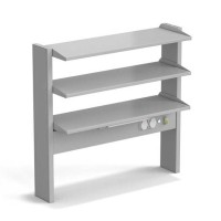 Стеллаж технологический пристенный ЭКРОС с тремя полками на 900