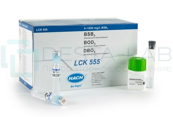 Кюветный тест Hach LCK 555 на БПК5 (требуется термостат LT20), 39 тестов