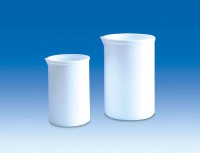 Стакан мерный VITLAB 25 мл, белый, PTFE