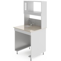 Химический лабораторный стол со столешницей из полипропилена НВ-800 ППХ