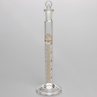 Цилиндр 2-10-1 мерный с пришлиф. пробкой на стекл. основании, ГОСТ 1770-74