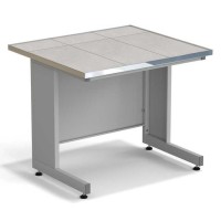 Стол пристенный ЭКРОС 900х800х750 мм, раб. поверхность - КЕРАМИКА с НС бортиком