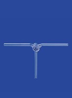 Кран трехходовой Lenz 120°, NS14,5, диаметр отверстия 2,5 мм, стекло