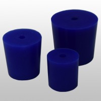 Пробка силиконовая с отверстием в колбу Бунзена 1 л