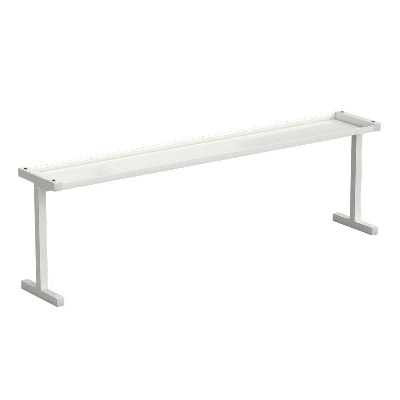 Полка для стола нижняя 1475x250x450 мм, белый металл
