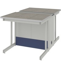Стол островной низкий ЛАБ-PRO СОКн 90.150.75 KG-ESS