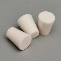 Пробка силиконовая №12 конусная без канала, белая (BR-016) , уп.100 шт