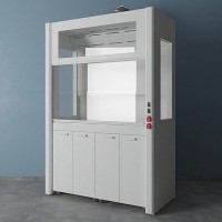 Шкаф вытяжной панорамный ЛК-1500 ШВД (Нерж. сталь)