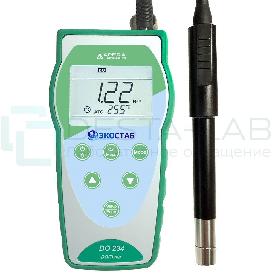 Портативный оксиметр ЭКОСТАБ DO234 (кабель 10 м.)
