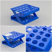 Штатив медицинский полимерный по ТУ 9464-017-29508133-2014, для пробирок ШП-20, Z-образный на 20 гнезд, Ø 17 мм, п/с