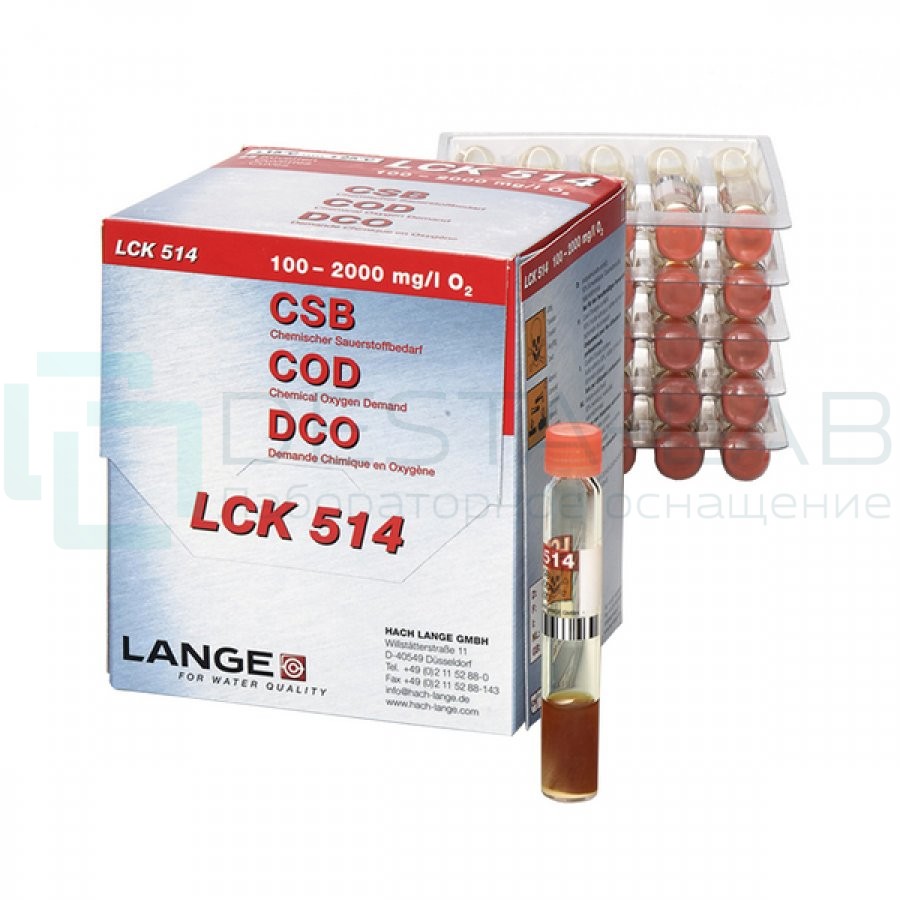 Кюветный тест Hach LCK 514 на ХПК (O2), 25 тестов