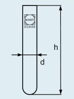 Пробирка DURAN Group 12 мл, 16x100 мм, для цетрифуг, стекло