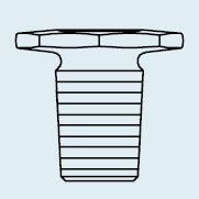 Пробка DURAN Group шлиф NS34/35, восьмиугольная, стекло